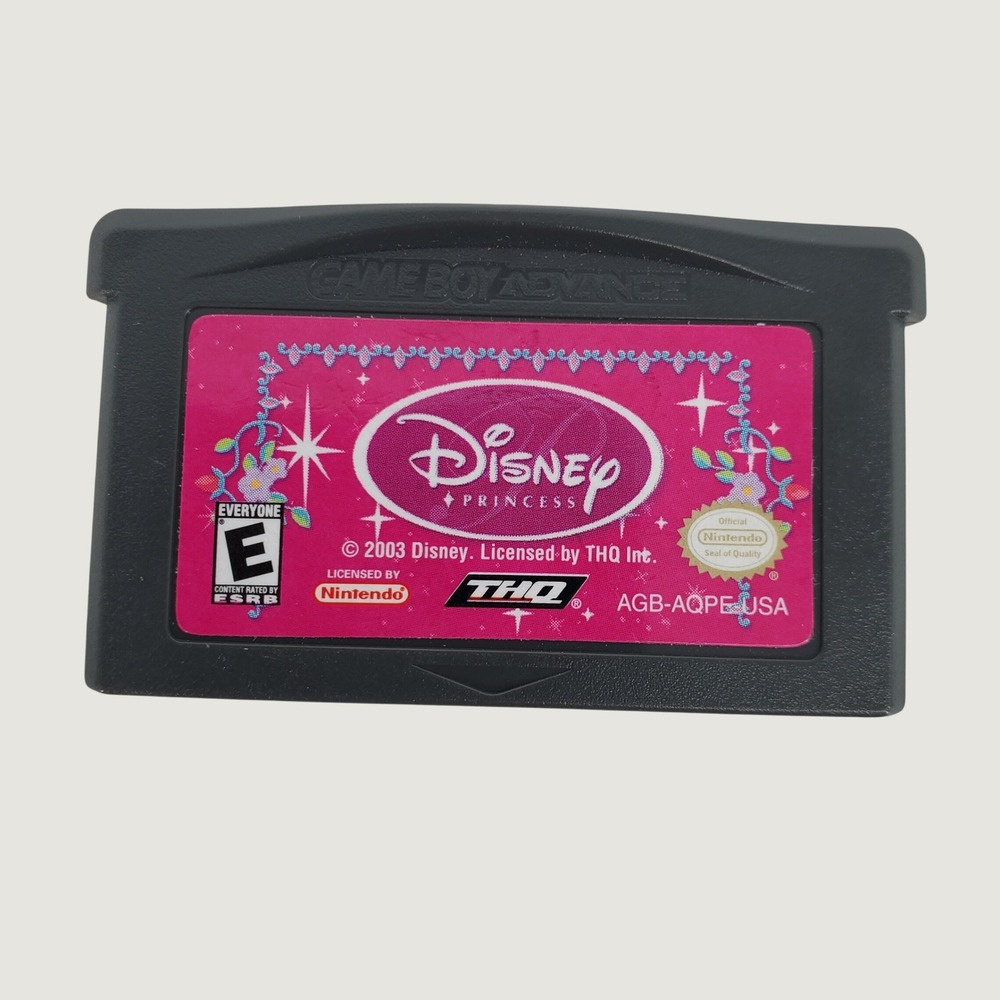 Vintage Disney Princess Nintendo Game Boy Advance GBA 2003 THQ Authentic